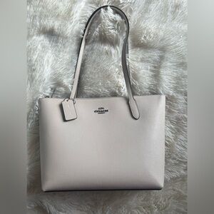 Coach Light Beige Tote Bag